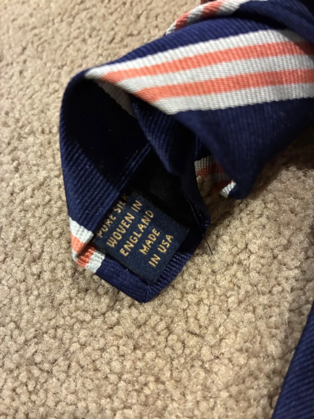 Brooks Brothers men’s Blue and Pink Striped Silk Tie
